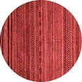 thumbnail image 1 of Ahgly Company Machine Washable Indoor Round Oriental Red Modern Area Rugs, 7' Round, 1 of 4