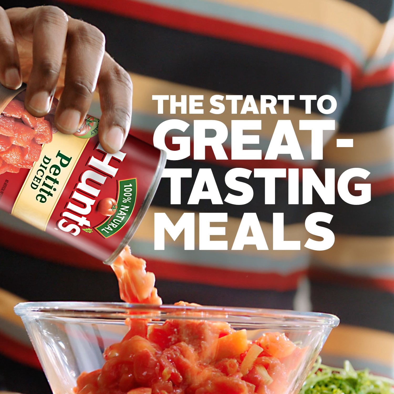 Pack of 4 Hunt's Petite Diced Tomatoes - 14.5 oz - Package may vary