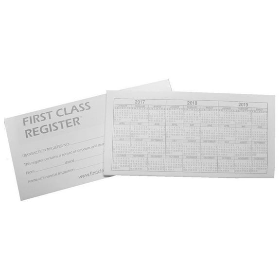 Checkbook Registers 5 Pack by First Class Register