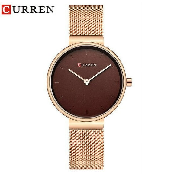 Curren Hot Fashion Ladies Bracelet Waches Full Stainless Steel Mesh Wrist Watch For Women Female Quartz Clock Montre Femme 9016 - Quartz Wristwatches