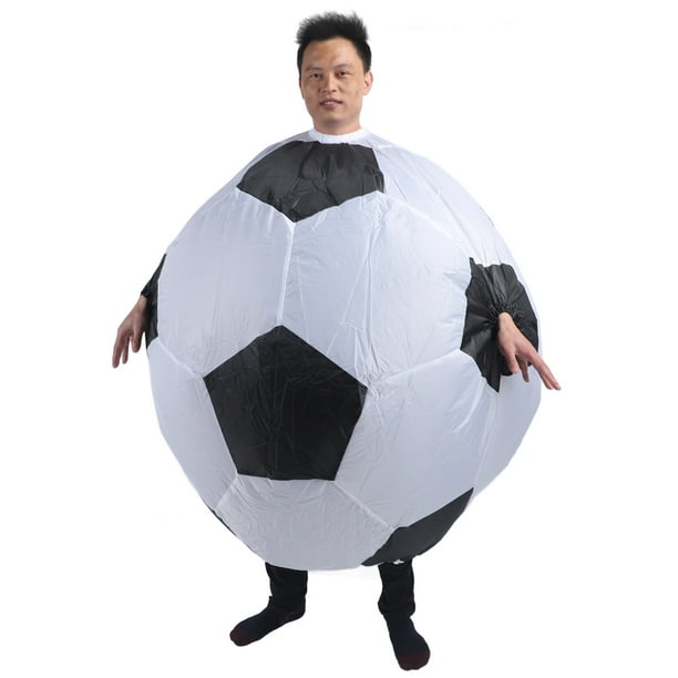 Disfraz de Pelota de fútbol inflable, Rendimiento Vestida de fútbol inflable