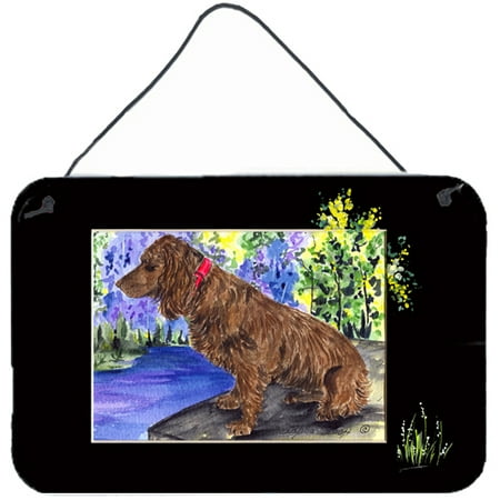Carolines Treasures Boykin Spaniel Indoor Aluminum Metal Wall or Door Hanging Prints 8 x 12 Multicolor