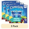 (3 pack) Capri Sun Flavored with Other Natural Flavor Juice Drink Blend, 10 Pouches, for School Lunches and On-the-Go Hydration, Pacific Cooler, All Natural Ingredients, 6 fl oz