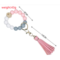 thumbnail image 4 of Llavero de silicona, pulsera, llavero con cuentas, llavero portátil para llaves de casa y coche, soporte para anillo JM, 4 of 4