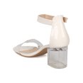 thumbnail image 3 of Women Patent Block Heel - Lucite Chunky Heel - Ankle Strap Sandal - GH76 By Nature Breeze, 3 of 5