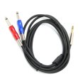 thumbnail image 1 of BLS0201 Cable de audio de 6,35 mm macho a doble mono de 6,35 mm Cable de audio de metal para reproductores Equipos de grabación 5 m, 1 of 5