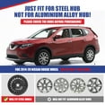 thumbnail image 3 of 17 inch 2014-2020 Nissan Rogue Hubcaps,Wheel Rims Covers Compatible With Steel Wheels,Snap-On Installation,ABS+PC,4Pcs,Black Lacquer, 3 of 8