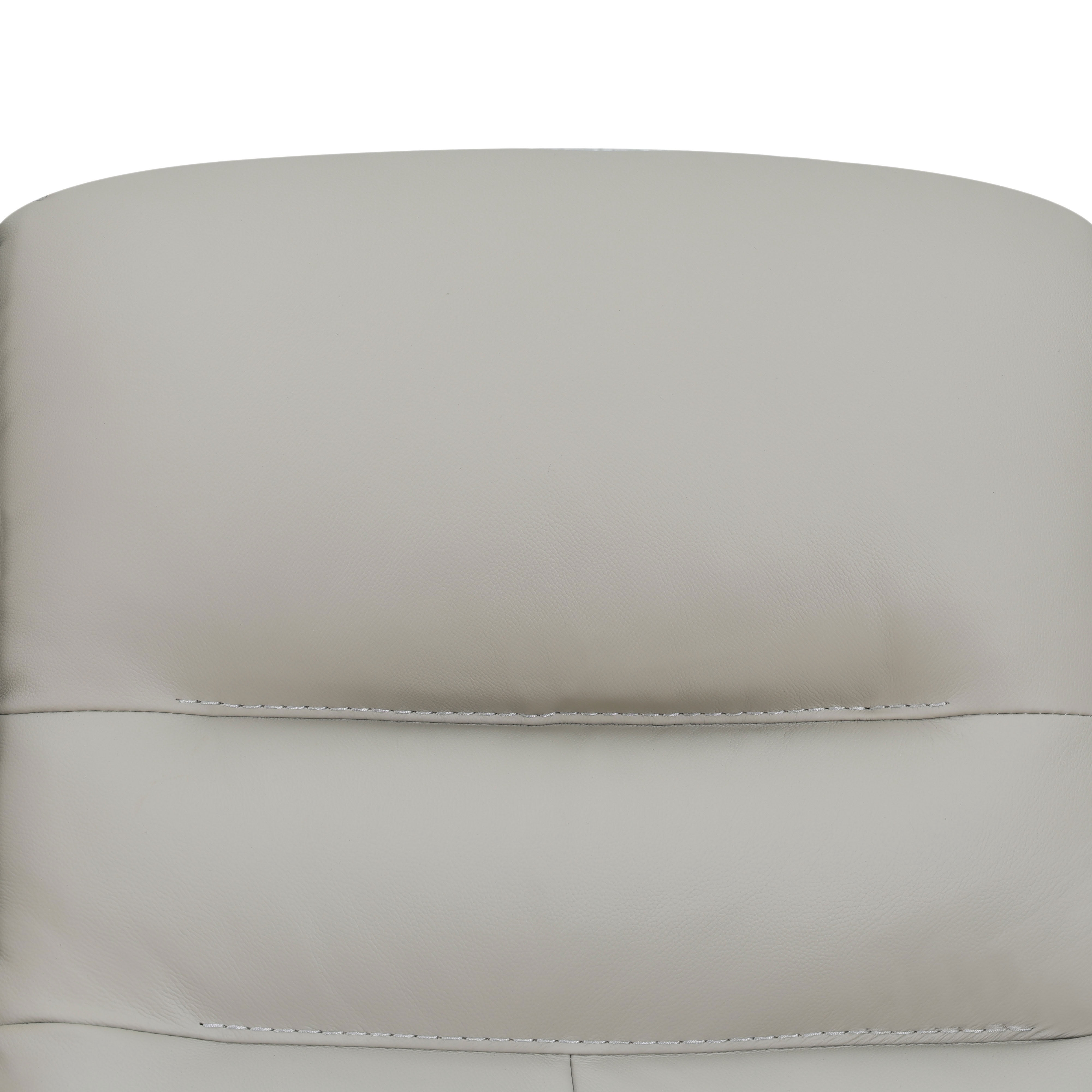 MAYEERTY 3-Seater Recliner Sofa, Genuine Leather with USB Charging for Living Rooms