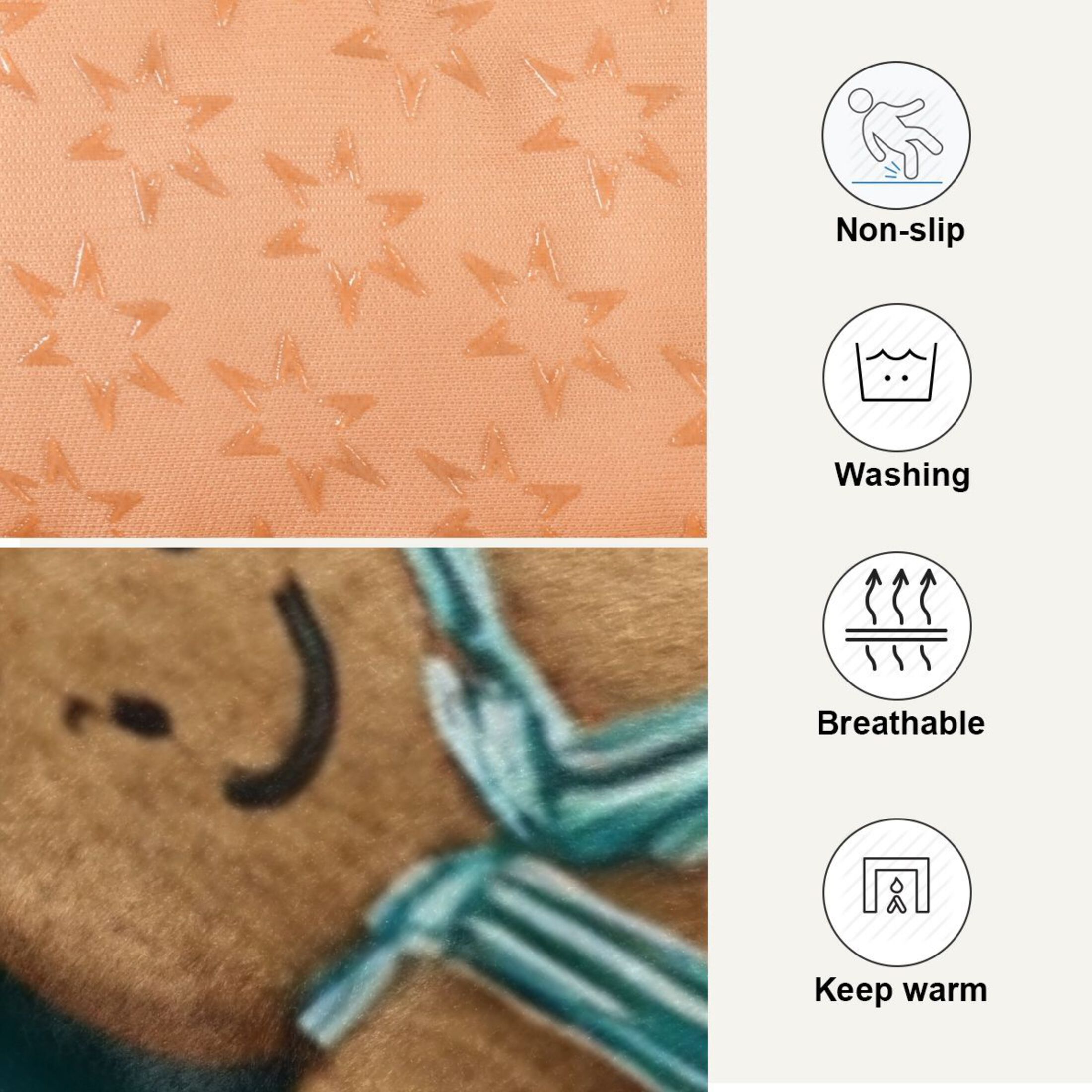 Cozy Mat Pet Bed Indoor Outdoor Warm Soft For Cat Dog Puppy(S/M) Snowmen Reindeer