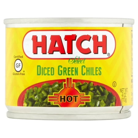 Hatch Select Hot Diced Green Chiles, 4 oz (Best Colorado Green Chili Recipe)
