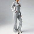 thumbnail image 2 of Women's Fashionable And High-end Yoga Suit, Tight-Fitting And Without Embarrassing Seams, Long-Sleeved Sportswear Set, Size S-2XL, 2 of 4
