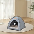 thumbnail image 5 of Amacok Cat Tent House, Foldable Cat Head Type House for Indoor Cats, Cute Cat Tent Nest with Washable Double Sided Cushion, Removable Dog Tent Bed, Pet House for Puppies/Bunny/Kitten, 5 of 6