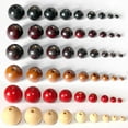 thumbnail image 4 of Abbracc 50 Pcs Rond en Bois Bricolage Bijoux Collier Fabrication Artisanale 18mm Rouge, 4 of 5
