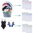 thumbnail image 3 of 4 Pack 40x30 cm Laundry Bags for Clothes, Shoes, Socks, Bras, Underwear - Random Color, 3 of 5