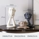 thumbnail image 4 of 3x Jarrón de resina creativo Cabeza Escultura artística Estatua Macetas para porche pequeña sala de TV interior Jardín Decoración Macarena Macetas de resina, 4 of 8