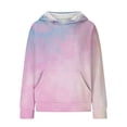 thumbnail image 4 of YunPes Girls Sweatshirt Winter Tie Dye Retro Print Sweatshirt Long Sleeve Comfortable Cute Sweatshirt Brand Hoodies, 4 of 7