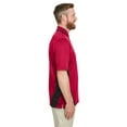 thumbnail image 3 of Harriton Polo Colorblock pour Hommes Protection contre les Accrocs Plus IL M386, 3 of 3
