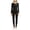 Black, variant on QQZ Women's Thermal Underwear Long John Set, Round Neck Base Layer Top & Full Length Leggings, Moisture-Wicking Heat Retention Outfit for Cold Weather Skiing Layering Warmth