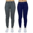 thumbnail image 4 of GBH 2 Pack Women's Fleece & French Terry Jogger Pants- Slim Fit, 4 of 11