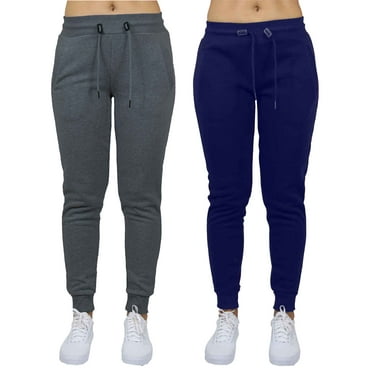 2-Pack Womens French Terry Fashion Jogger Lounge Pants (S-2XL)