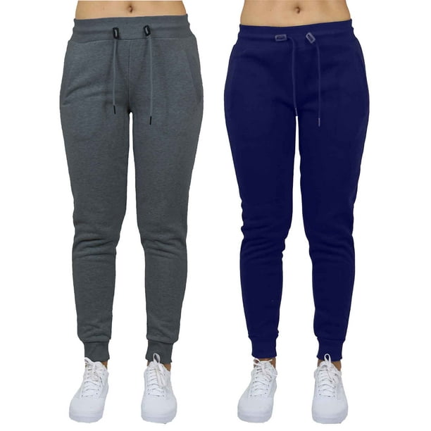 GBH 2 Pack Women's Fleece & French Terry Jogger Pants- Slim Fit ...
