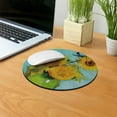 thumbnail image 5 of WIRESTER 7.88 in Round Mouse Pad with Non-Slip Rubber Base for Computers, Laptop, Office & Home - Sunflowers Blue By Van Gogh, 5 of 5
