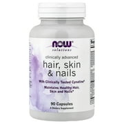 NOW Foods Solutions, Clinically Advanced Hair, Skin & Nails, 90 Capsules