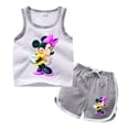 thumbnail image 1 of 2023 Kids Cartoon Disney Minnie Mickey Mouse Clothes Sets 100%Cotton Baby Sports Sets Boy Girl Tee+ Shorts Sets Toddler Suit18M Gao Jinjia LED, 1 of 2