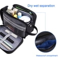 thumbnail image 3 of Toiletry Bag for Men Travel Toiletries Bag Waterproof Shave Case Organizer with Zipper Portable Dopp Kits Black, 3 of 10
