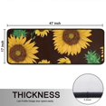 thumbnail image 5 of Kitchen Rugs Sets Of 2,Brown Green Bud Sunflower Pattern Anti Fatigue Kitchen Mat Rugs Non Slip Washable,Decorative Kitchen Floor Mats for Kitchen,Sink,Laundry,17"x47"+17"x47", 5 of 5