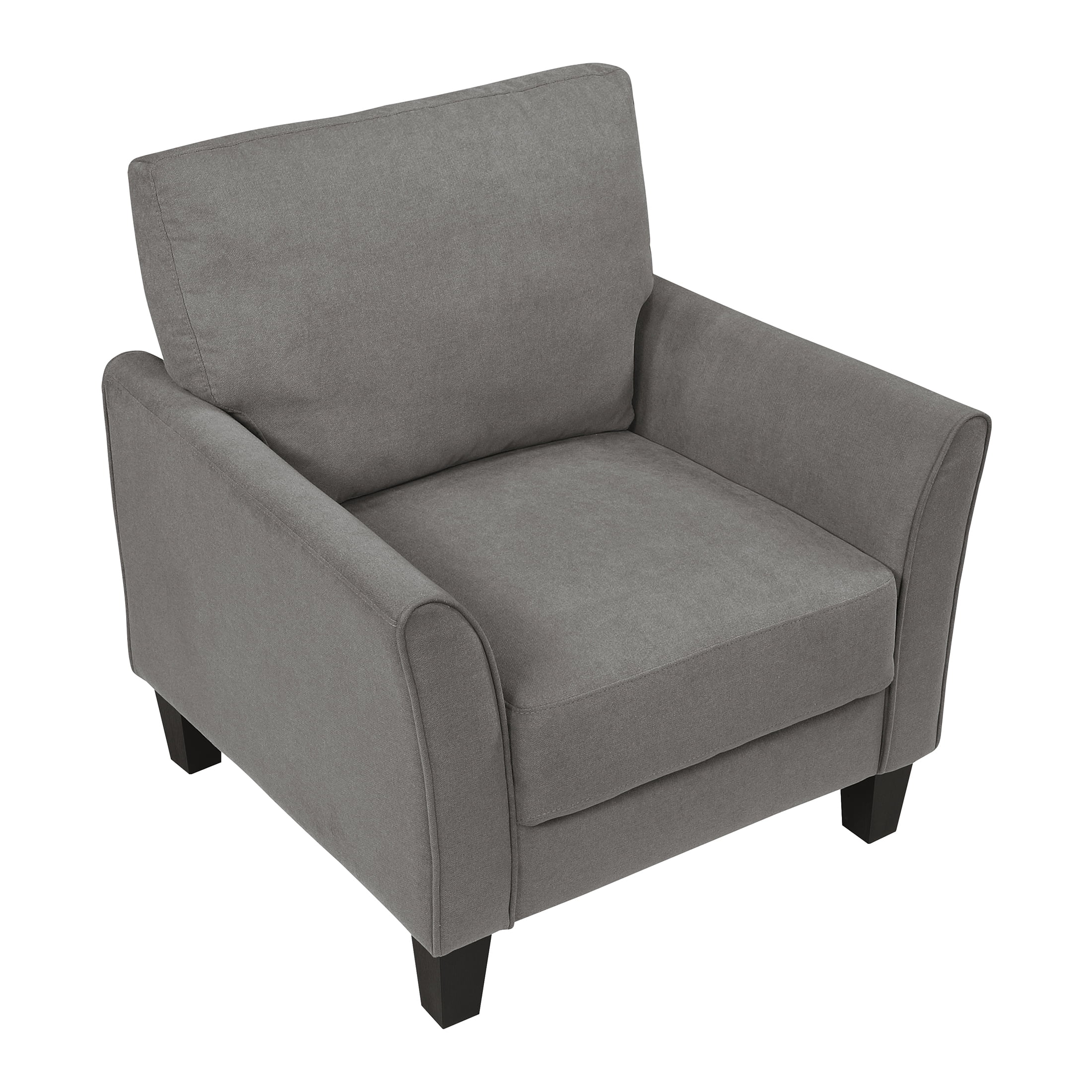 OakvillePark Islewyn Textured Fabric Accent Chair, Brownish Gray