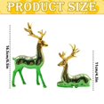 thumbnail image 3 of Christmas Reindeer Tabletop Decor, 2-Piece Resin Deer Statues for Entryway Tables, Desks and Wine Cabinets, 3 of 4