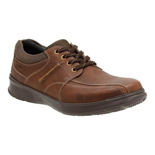MENS CLARKS GRANDIN PLAIN CUSHION SOFT LACE UP LEATHER CASUAL SHOES SUMMER SIZE 