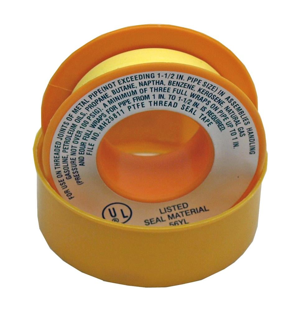 "Tarrkenn 1/2"" x 260"" Yellow Gas Teflon Tape"