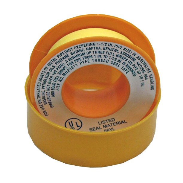 "Tarrkenn 1/2"" x 260"" Yellow Gas Teflon Tape"