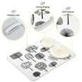 thumbnail image 6 of Iauyy Dish Drying Mat for Kitchen Counter, Super Absorbent & Hanging 16x18 / 18x24 Inch (S/M) Plants Rendered in Black, 6 of 8