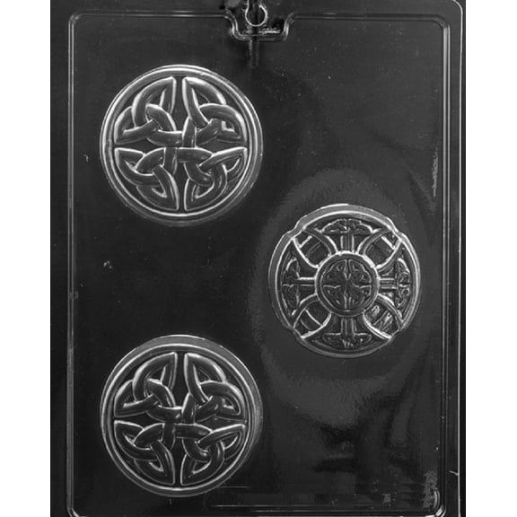 Grandmama's Goodies M240 Celtic Soap Bar Chocolate Candy Soap Mold with Exclusive Molding Instructions