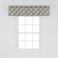 thumbnail image 2 of Ambesonne Fox Valance Pack of 2, Scandinavian Inspired Spruces, 54"X12", Dimgray Pale Orange, 2 of 3