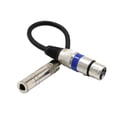 thumbnail image 1 of Cable de sonido estéreo Hugo 2x de 6,35 mm a XLR para micrófono, 1 of 8