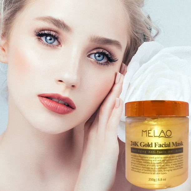 Fiudx Mascarilla Dorada, Mascarilla Facial Hidratante En Hoja de Oro, Mascarilla de Tejido En Esencia Antiedad, Mascarilla Iluminada para El Tono de La Piel, Cuidado Hidratante Diario, Rutina de Cuid