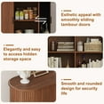 thumbnail image 6 of 47" Fluted Sideboard Buffet Cabinet,Storage with Sliding Doors & Adjustable Shelf, Modern Accent Console Table Coffee Bar for Living Room, Kitchen, Dining Room, Entryway, 6 of 8