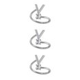 thumbnail image 1 of Guardurnaity Anillo abierto con letras mayúsculas, anillos chapados en diamantes de imitación portátiles, compras, maquillaje, joyería, Type1 NO1, 1 of 6