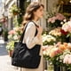 thumbnail image 4 of Nylon Tote Bag Large Capacity Shoulder Bag For Women Casual Handbag For Work School Travel Daily Use, 4 of 6