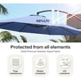 thumbnail image 5 of NIAIZEK 11 Navy Curved Cantilever Patio Umbrella with Base, 360° Rotating Offset Hanging for Garden, Pool, Backyard, Deck, 5 of 7
