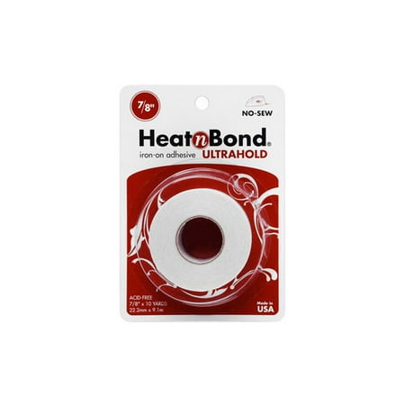 HeatnBond Ultrahold No-Sew Iron-On Adhesive Roll, 7/8