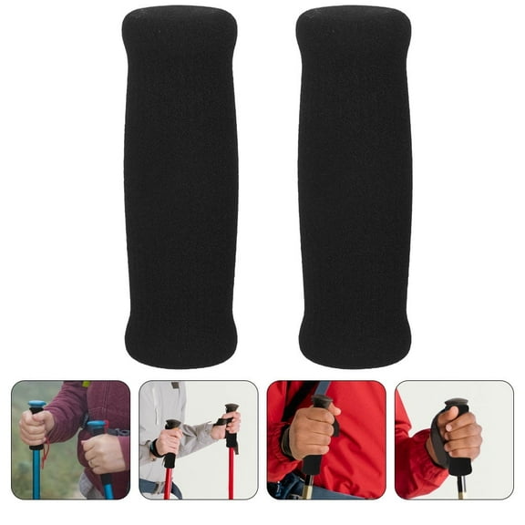 2 Pack Cane Grip Replacement Foam Handle Grip Hand Grip Foam Handle for Cane Crutches Handlebars