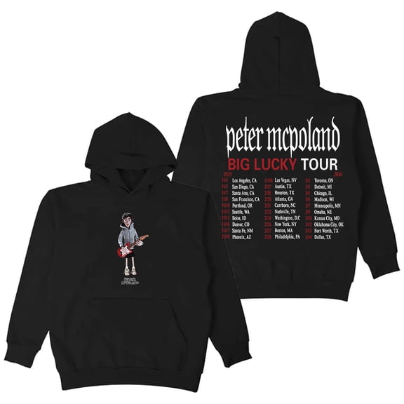 Peter McPoland Big Lucky Tour 2026 Hoodie Long Sleeve Streetwear Men Women Hooded Sweatshirt