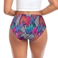 thumbnail image 3 of Womens Underwear Hawaiian Style Colorful Cuteness No Show Seamless Underwear for Women, Soft Stretch Women's Panties, Hipster Ladies Panties Bikini Underwear Briefs, 3 of 6