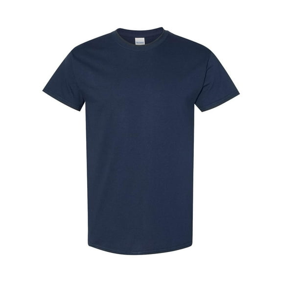 Gildan Heavy Cotton T-Shirt | Men's Short Sleeve, Crew Neck Tee | Casual and Comfortable t-shirts | Navy Color, Size: XL