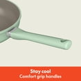 thumbnail image 6 of Bella 7 Piece Ceramic Non-Stick Cookware Set, Seaglass, 6 of 8